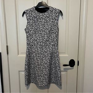 French Connection Baylee Sundae Dress - Black & White Floral NWT